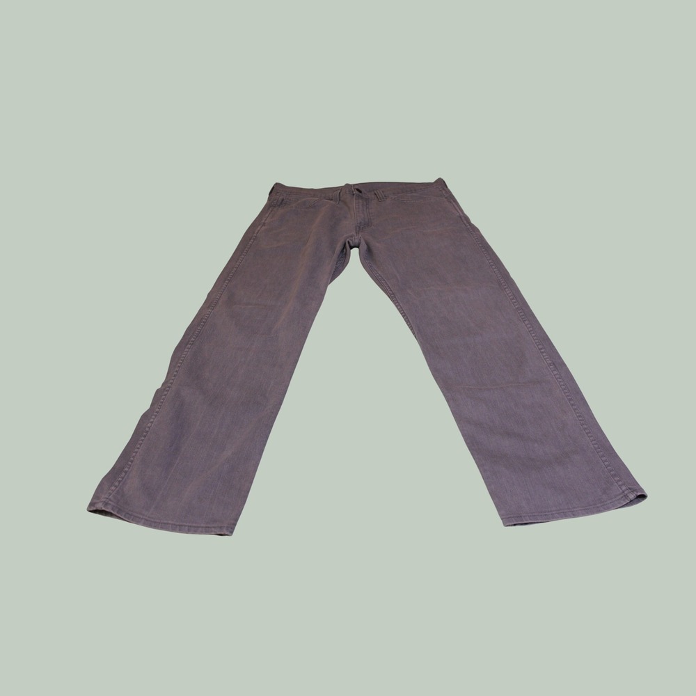 Levis 569 Loose Straight Jeans Mens 34x32 Grey Denim Pants 85569-0004